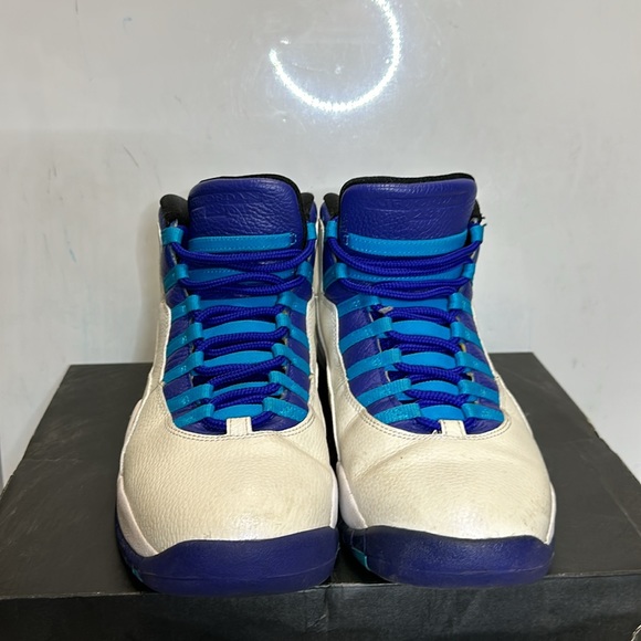 Air Jordan retro 10 white/Concord – blue Lagoon – black. - Picture 5 of 8